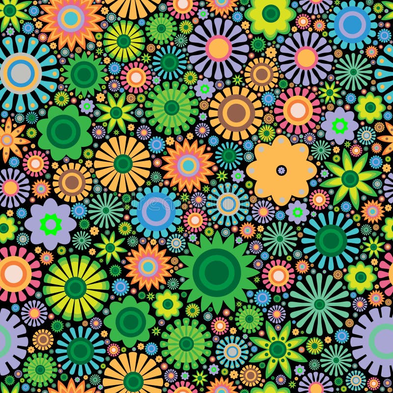 Modelo del fondo de la flor ilustración del vector