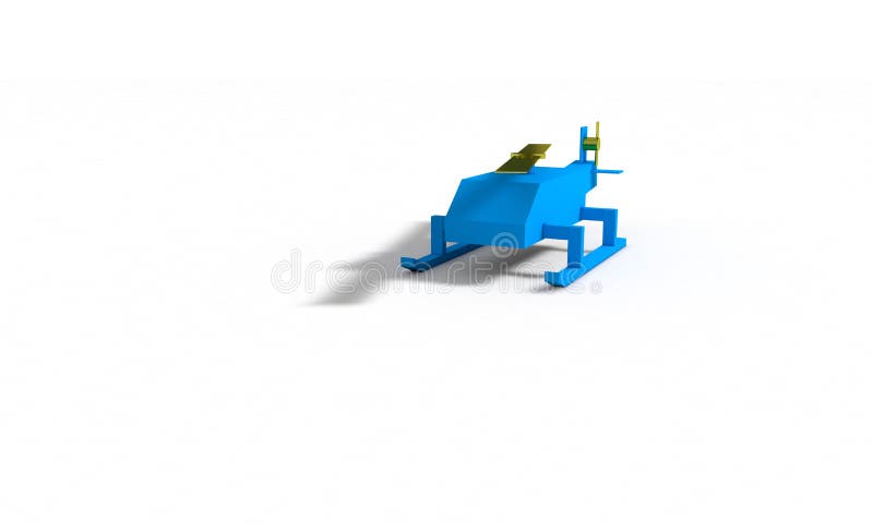 Modelo del helicóptero para los niños con colores del contraste stock de ilustración Modelo del helicóptero para los niños con colores del contraste stock de ilustración