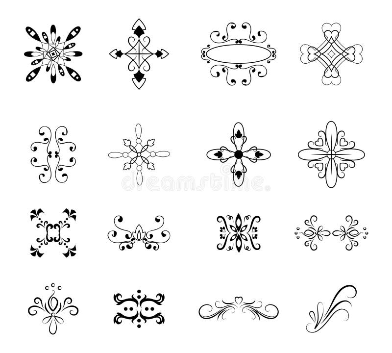 Patrón ornamental vectorial stock de ilustración