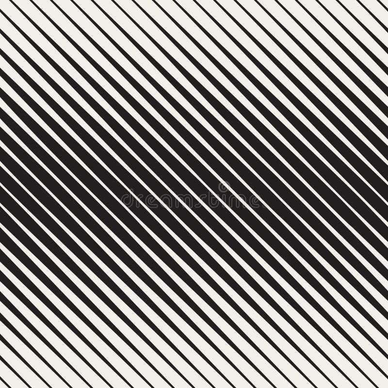 Modelo diagonal de semitono blanco y negro inconsútil de las rayas del vector stock de ilustración Modelo diagonal de semitono blanco y negro inconsútil de las rayas del vector stock de ilustración