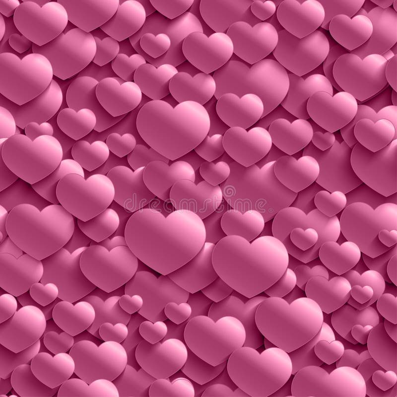 Modelo elegante inconsútil del día del ` s de la tarjeta del día de San Valentín con los corazones libre illustration