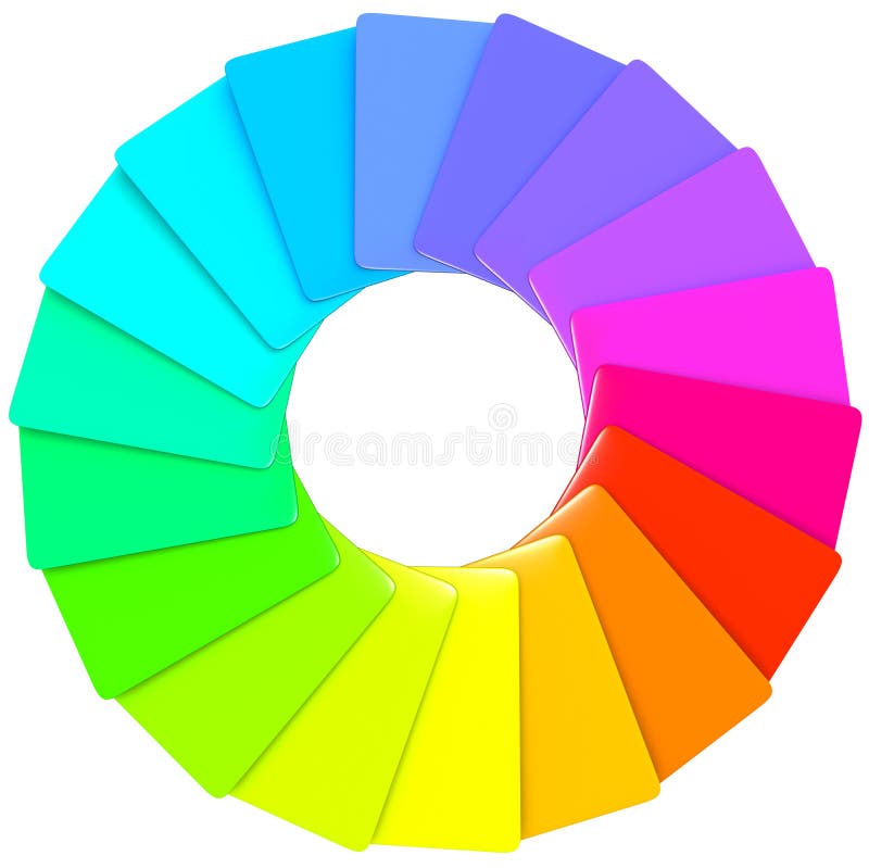 Patrón de Muestras en Espiral Colorida stock de ilustración