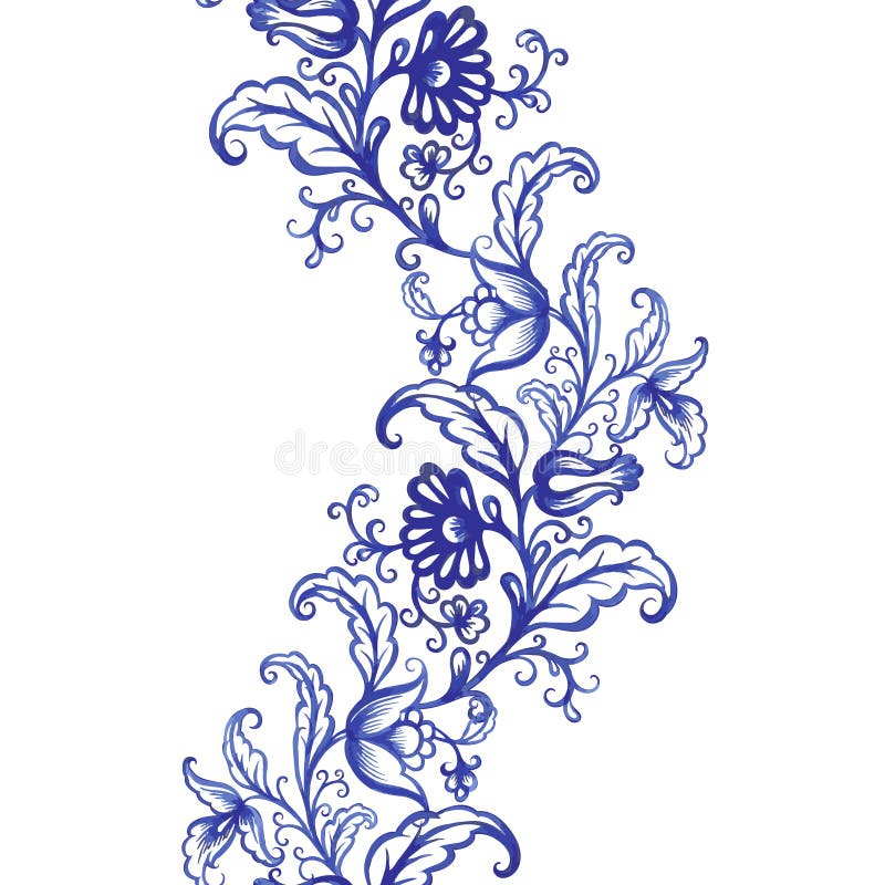 Modelo floral de la textura de la acuarela del vector con las flores libre illustration Modelo floral de la textura de la acuarela del vector con las flores libre illustration