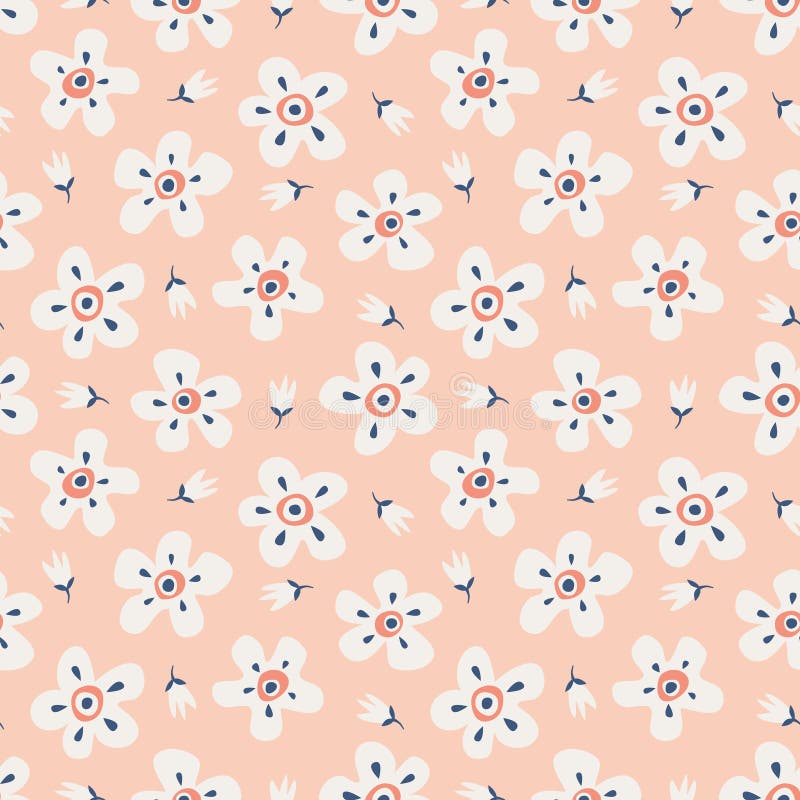 Modelo floral inconsútil ilustración del vector Modelo floral inconsútil ilustración del vector