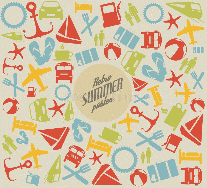 Modelo/fondo del verano del vector libre illustration Modelo/fondo del verano del vector libre illustration