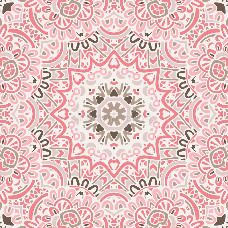 Modelo geométrico del rosa abstracto del vintage ilustración del vector Modelo geométrico del rosa abstracto del vintage ilustración del vector