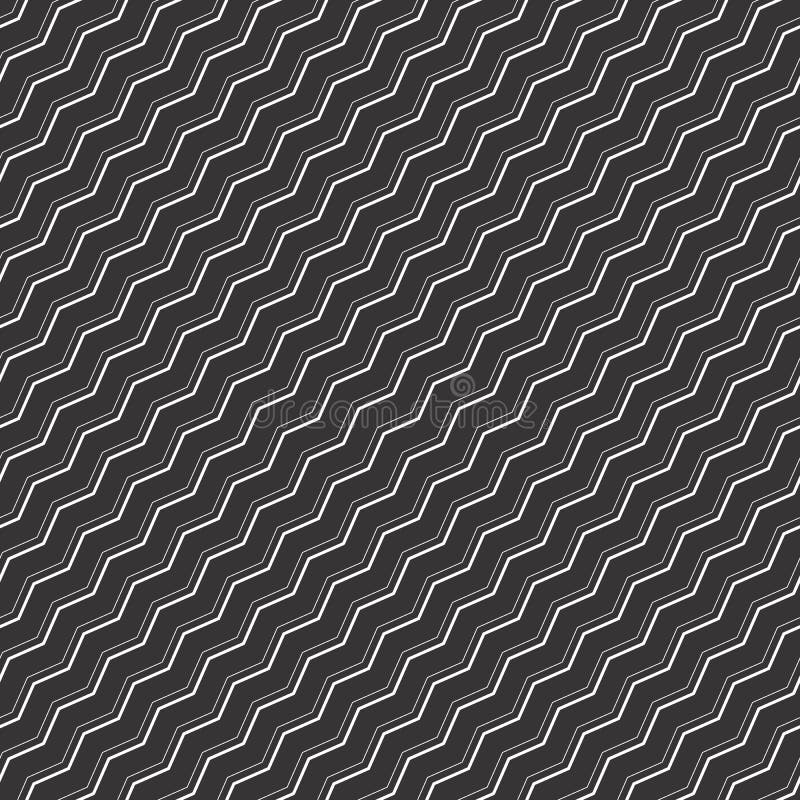 Modelo geométrico del zigzag inconsútil blanco y negro libre illustration Modelo geométrico del zigzag inconsútil blanco y negro libre illustration
