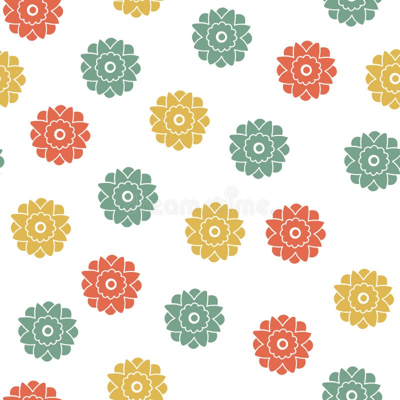 Modelo geométrico floral inconsútil Pequeñas flores, lunar libre illustration Modelo geométrico floral inconsútil Pequeñas flores, lunar libre illustration