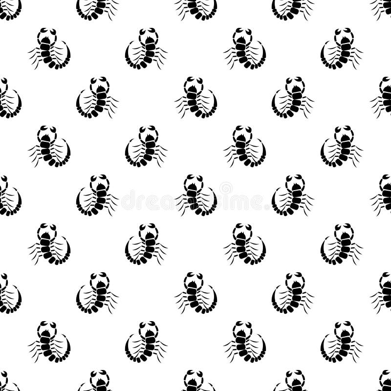 Modelo Inconsútil Con Los Insectos, Fondo Blanco Y Negro Del Vector Con Los  Pequeños Escorpiones Ilustración del Vector - Ilustración de insectos,  estilo: 63662380