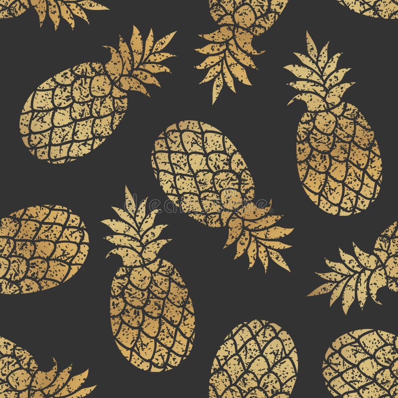 Modelo Inconsútil Del Vector De Las Piñas De Oro En Fondo Negro Ilustración del Vector - Ilustración de dulce, estallido: 107461595 Modelo Inconsútil Del Vector De Las Piñas De Oro En Fondo Negro Ilustración del Vector - Ilustración de dulce, estallido: 107461595