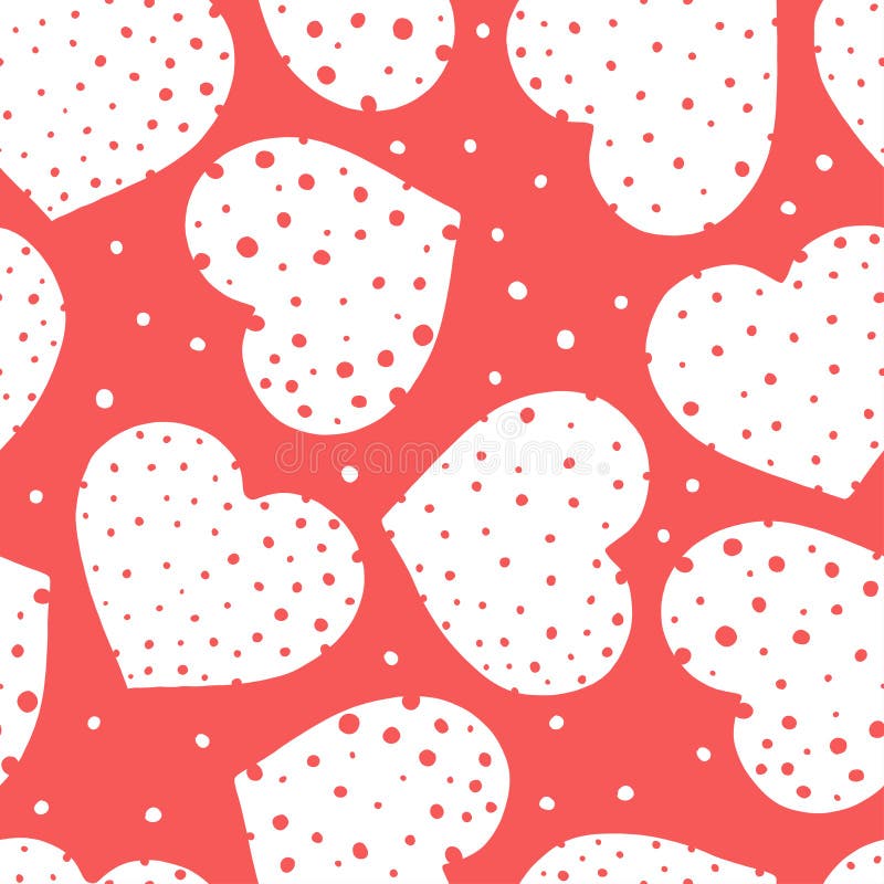 Modelo incons?til con los corazones blancos en fondo rojo D?a de la tarjeta del d?a de San Valent?n s libre illustration Modelo incons?til con los corazones blancos en fondo rojo D?a de la tarjeta del d?a de San Valent?n s libre illustration