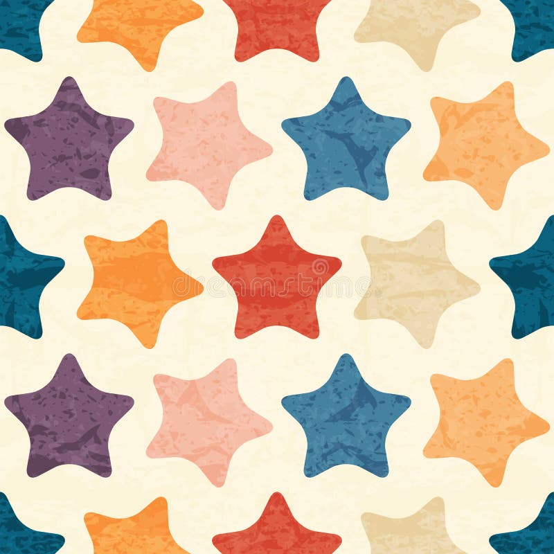 Modelo inconsútil abstracto con las estrellas coloridas grunged libre illustration Modelo inconsútil abstracto con las estrellas coloridas grunged libre illustration