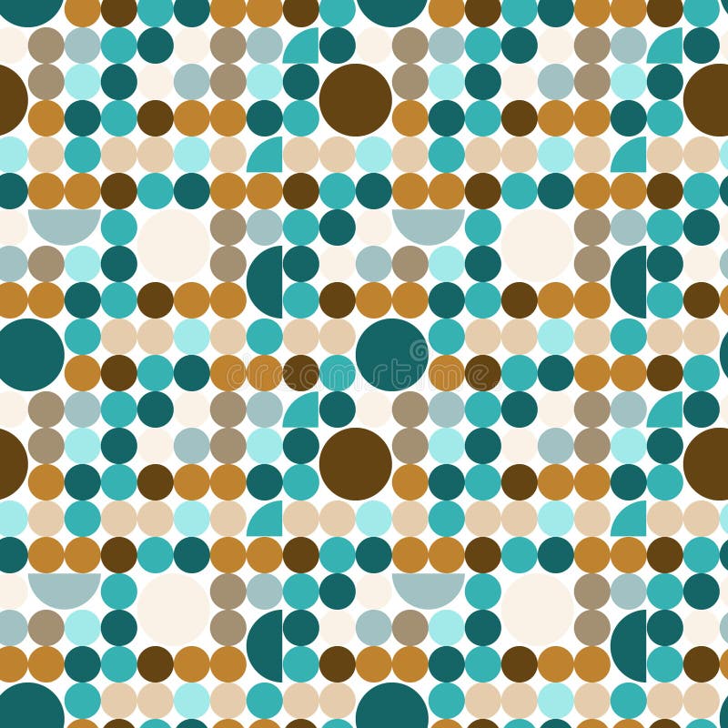 Modelo inconsútil abstracto con los círculos ilustración del vector Modelo inconsútil abstracto con los círculos ilustración del vector