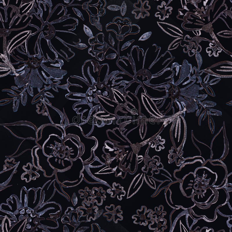 Modelo inconsútil botánico floral de la acuarela Bueno para imprimir stock de ilustración Modelo inconsútil botánico floral de la acuarela Bueno para imprimir stock de ilustración
