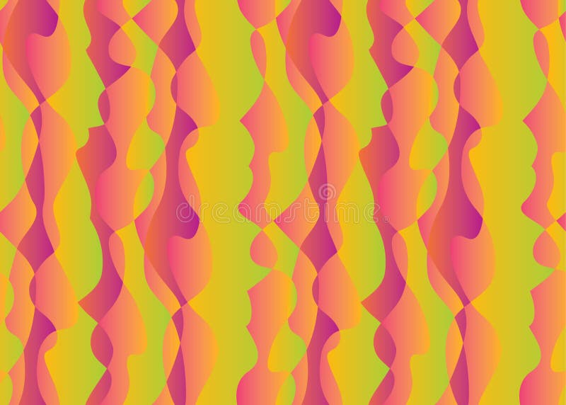 Modelo inconsútil colorido rayado de la onda abstracta stock de ilustración Modelo inconsútil colorido rayado de la onda abstracta stock de ilustración