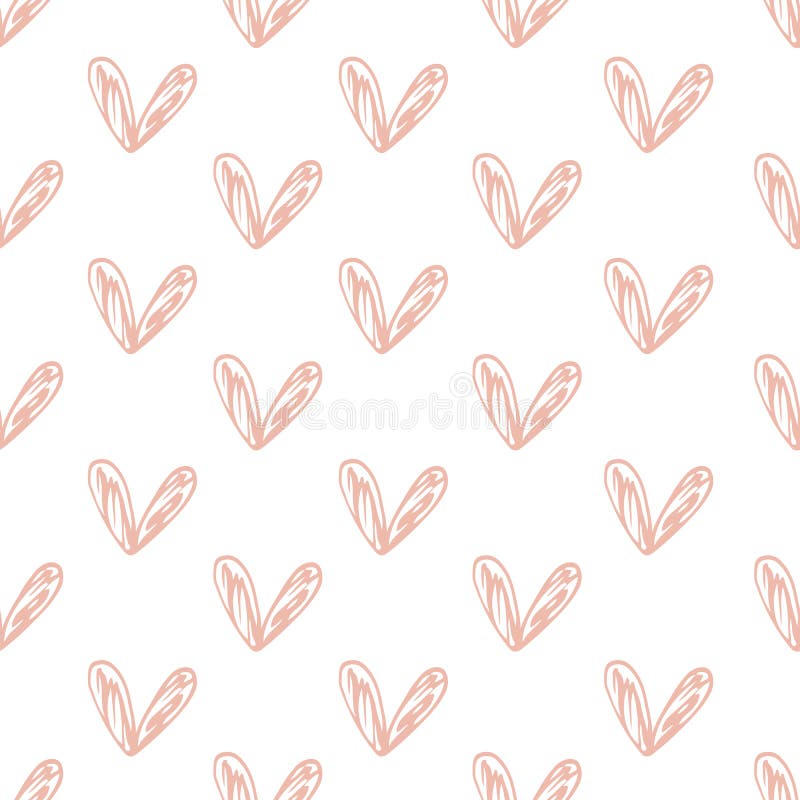 Modelo inconsútil con el fondo handdrawn de los corazones hecho con el cepillo Corazones dibujados mano romántica expresiva stock de ilustración Modelo inconsútil con el fondo handdrawn de los corazones hecho con el cepillo Corazones dibujados mano romántica expresiva stock de ilustración