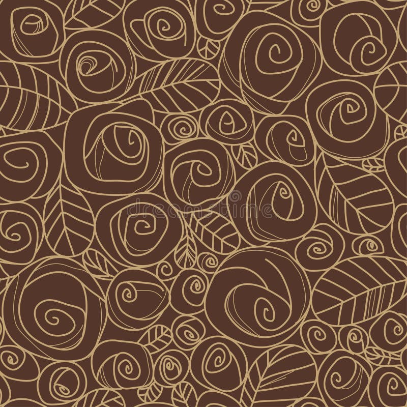 Modelo inconsútil con las rosas ilustración del vector Modelo inconsútil con las rosas ilustración del vector