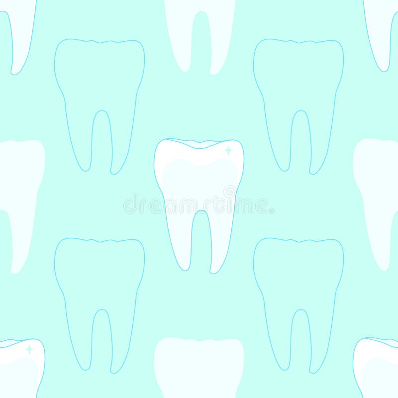 Modelo inconsútil con los dientes stock de ilustración Modelo inconsútil con los dientes stock de ilustración