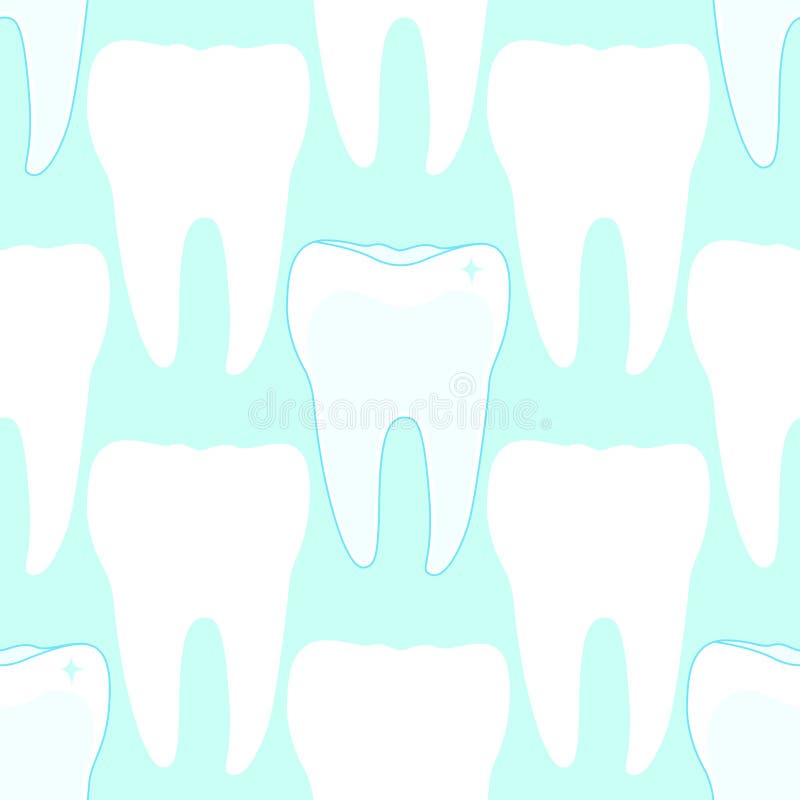 Modelo inconsútil con los dientes libre illustration Modelo inconsútil con los dientes libre illustration