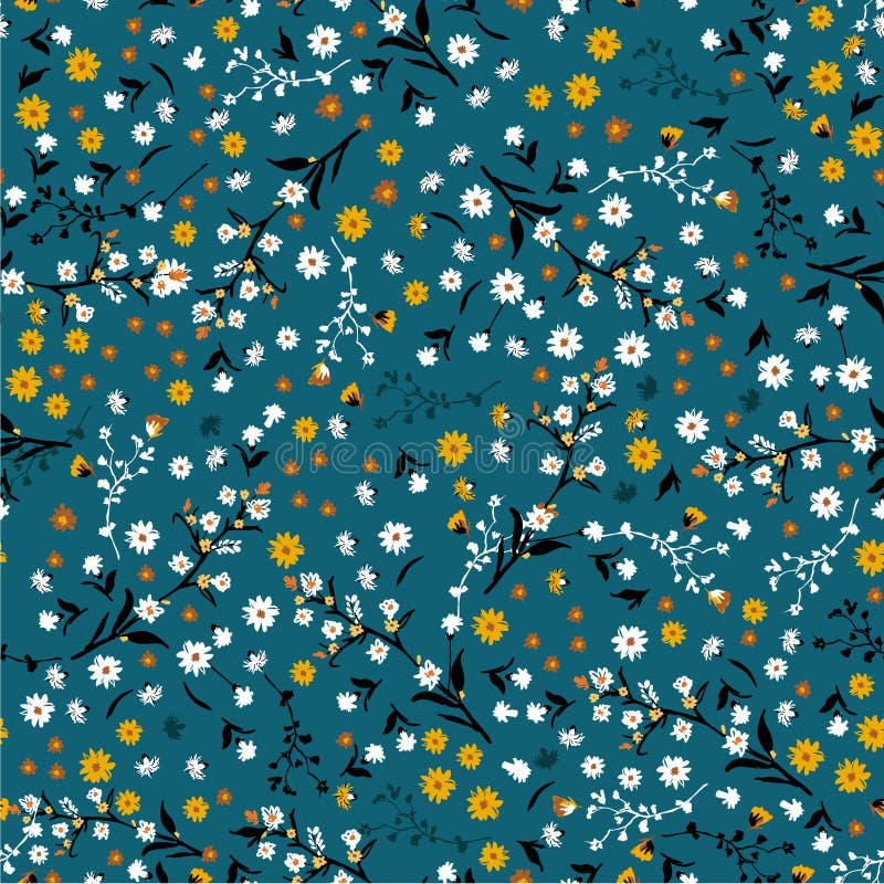 Modelo inconsútil de la flor de la libertad, de moda apacible elegante en pequeño stock de ilustración Modelo inconsútil de la flor de la libertad, de moda apacible elegante en pequeño stock de ilustración