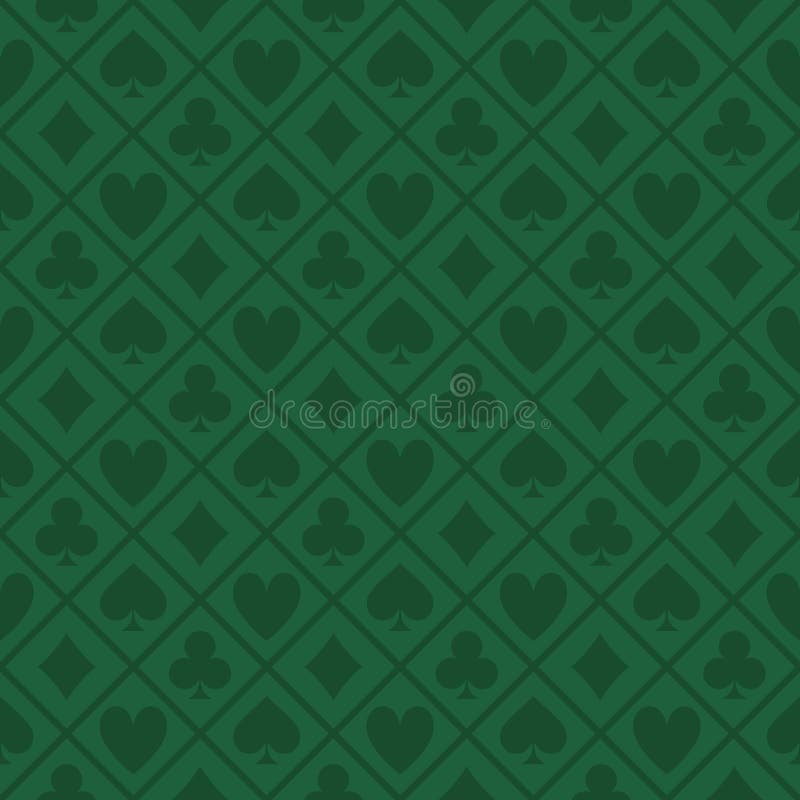 Modelo inconsútil de la tabla verde del póker de la tela libre illustration Modelo inconsútil de la tabla verde del póker de la tela libre illustration