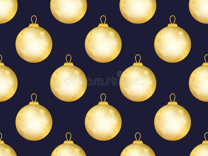Modelo inconsútil de las bolas de la Navidad del oro Efecto de Bokeh Plantilla del diseño de la tarjeta de felicitación Vector libre illustration Modelo inconsútil de las bolas de la Navidad del oro Efecto de Bokeh Plantilla del diseño de la tarjeta de felicitación Vector libre illustration