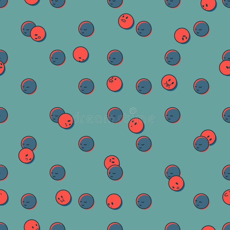 Modelo inconsútil de puntos sonrientes rojos y azules libre illustration Modelo inconsútil de puntos sonrientes rojos y azules libre illustration