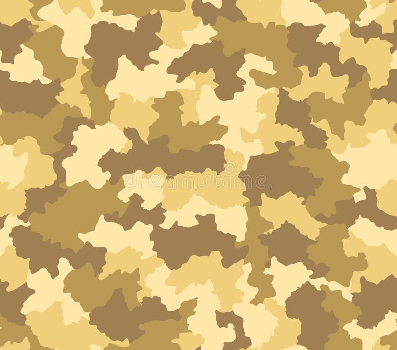 Modelo inconsútil del camuflaje del desierto ilustración del vector Modelo inconsútil del camuflaje del desierto ilustración del vector