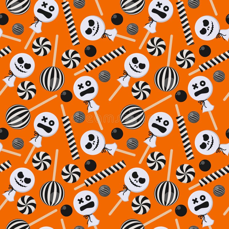 Modelo inconsútil del caramelo de Halloween libre illustration Modelo inconsútil del caramelo de Halloween libre illustration