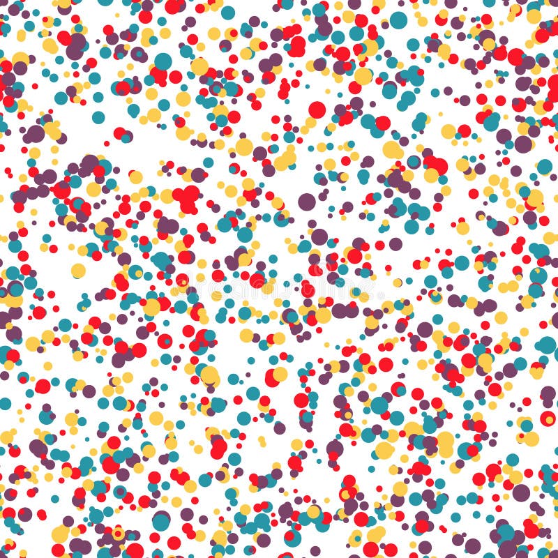 Modelo inconsútil del confeti Contexto de la decoración del festival Textura colorida del confeti Ejemplo del vector aislado en e libre illustration