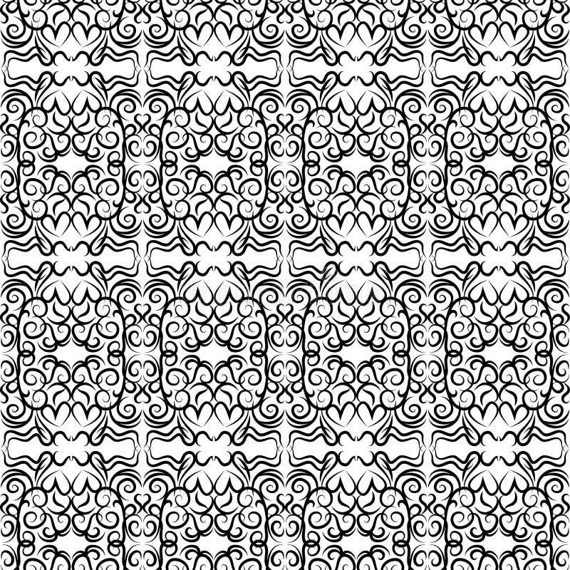 Patrón de encaje vectorial sin costuras ilustración del vector