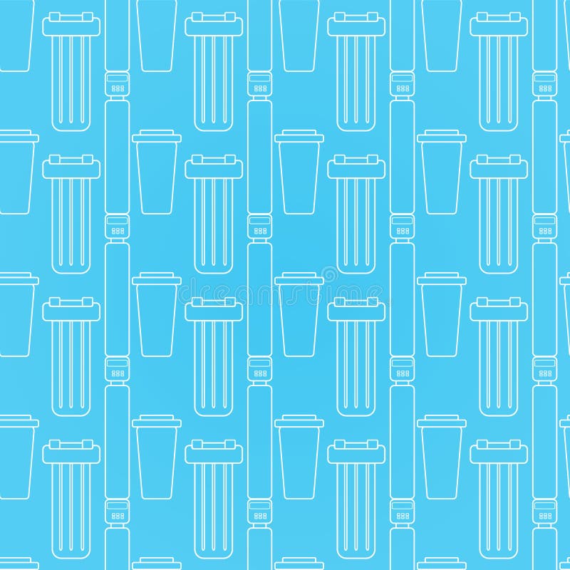 Modelo inconsútil del filtro de agua Fondo del vector libre illustration Modelo inconsútil del filtro de agua Fondo del vector libre illustration