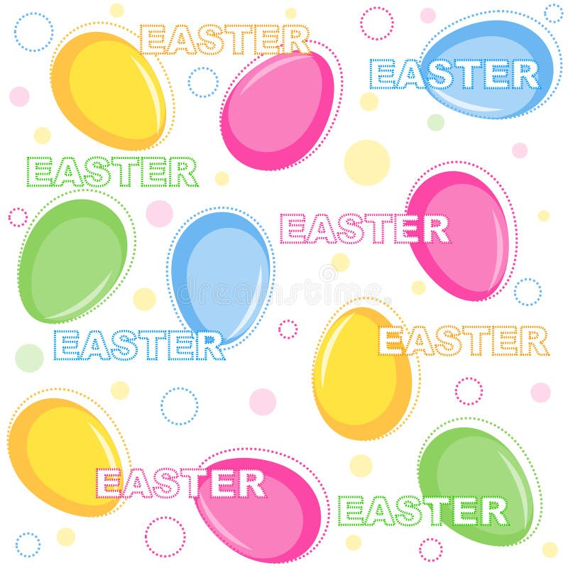 Modelo inconsútil del fondo de Pascua stock de ilustración Modelo inconsútil del fondo de Pascua stock de ilustración