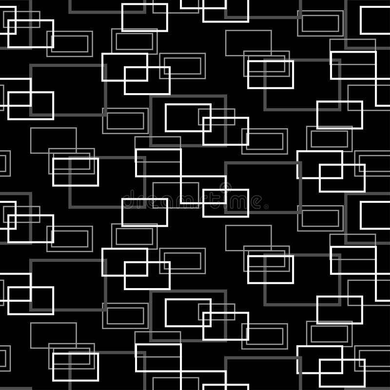 Modelo inconsútil del rectángulo abstracto stock de ilustración