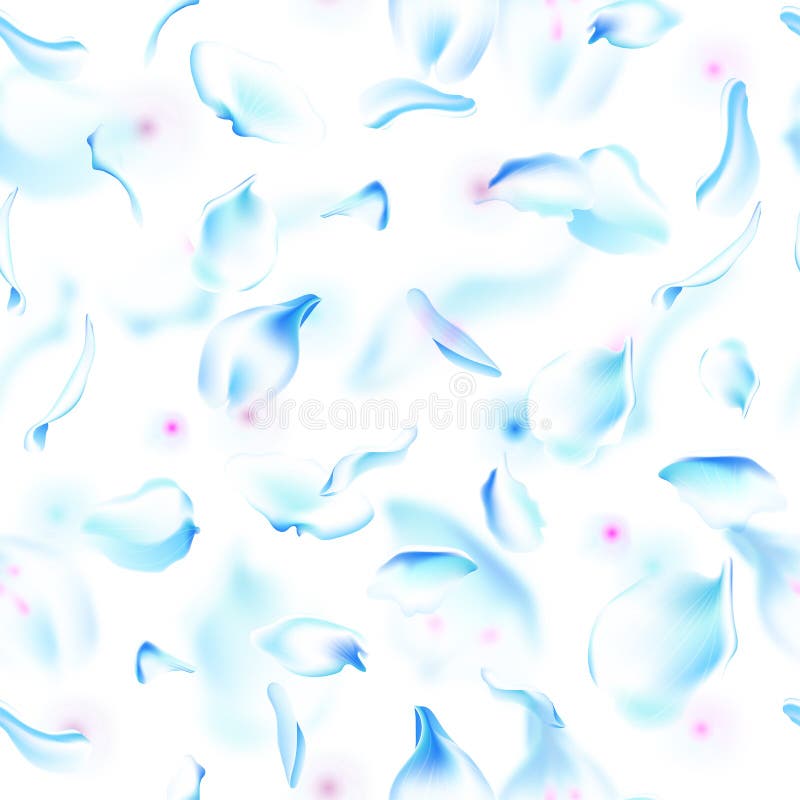 Modelo inconsútil del vector con los pétalos florales Fondo floral con las flores, el pétalo, los pétalos borrosos y las hojas su stock de ilustración Modelo inconsútil del vector con los pétalos florales Fondo floral con las flores, el pétalo, los pétalos borrosos y las hojas su stock de ilustración