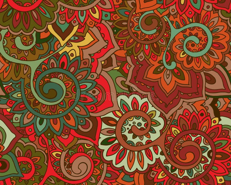 Modelo inconsútil del vector con ornamen florales orientales tradicionales libre illustration Modelo inconsútil del vector con ornamen florales orientales tradicionales libre illustration