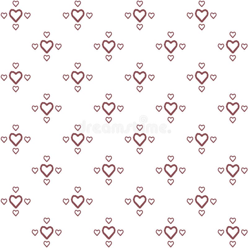 Modelo incons?til del vector de los corazones de dibujo de la mano decorativa en estilo minimalista libre illustration Modelo incons?til del vector de los corazones de dibujo de la mano decorativa en estilo minimalista libre illustration
