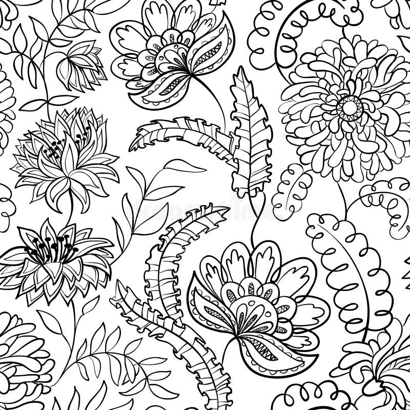 Modelo inconsútil floral stock de ilustración Modelo inconsútil floral stock de ilustración