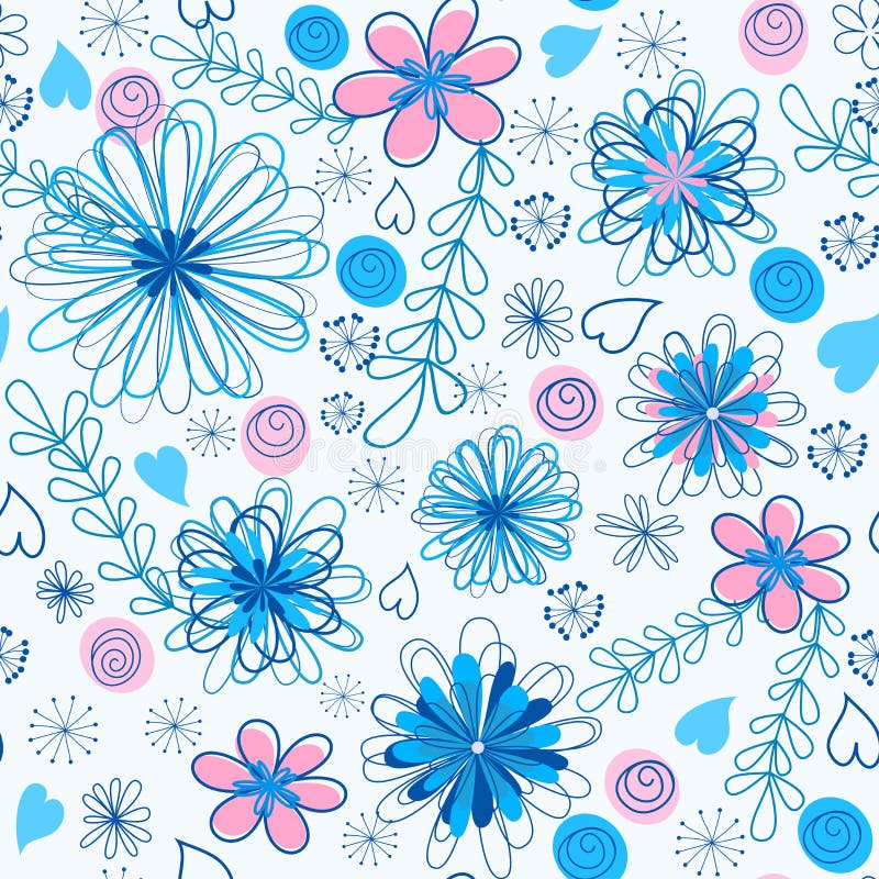 Modelo inconsútil floral ilustración del vector Modelo inconsútil floral ilustración del vector