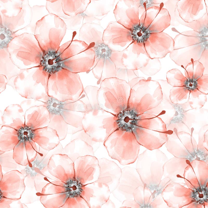 Modelo inconsútil floral con las flores delicadas 3 stock de ilustración Modelo inconsútil floral con las flores delicadas 3 stock de ilustración