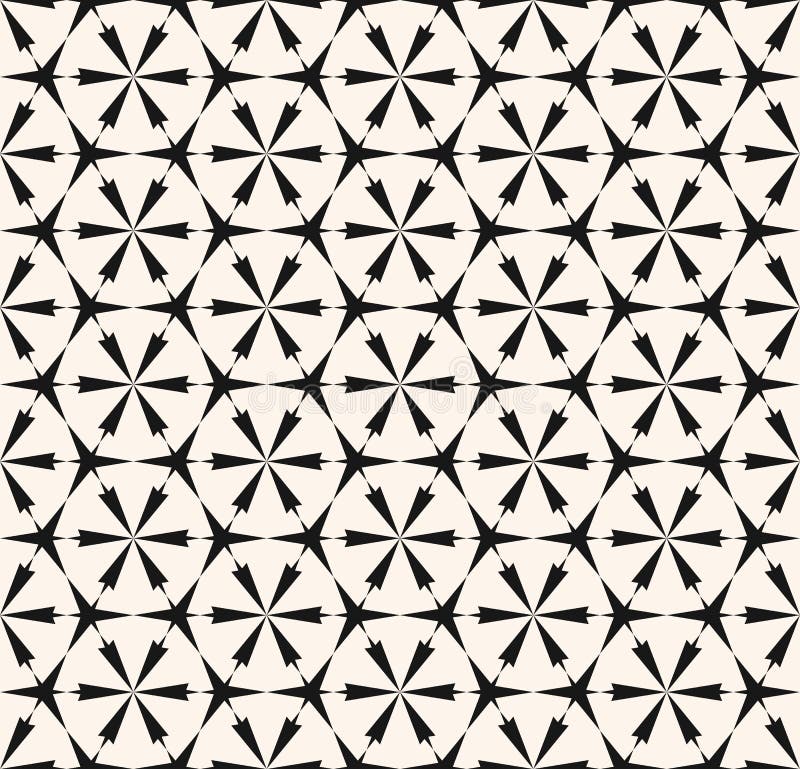 Modelo inconsútil geométrico abstracto del vector Textura floral blanco y negro de la rejilla stock de ilustración Modelo inconsútil geométrico abstracto del vector Textura floral blanco y negro de la rejilla stock de ilustración