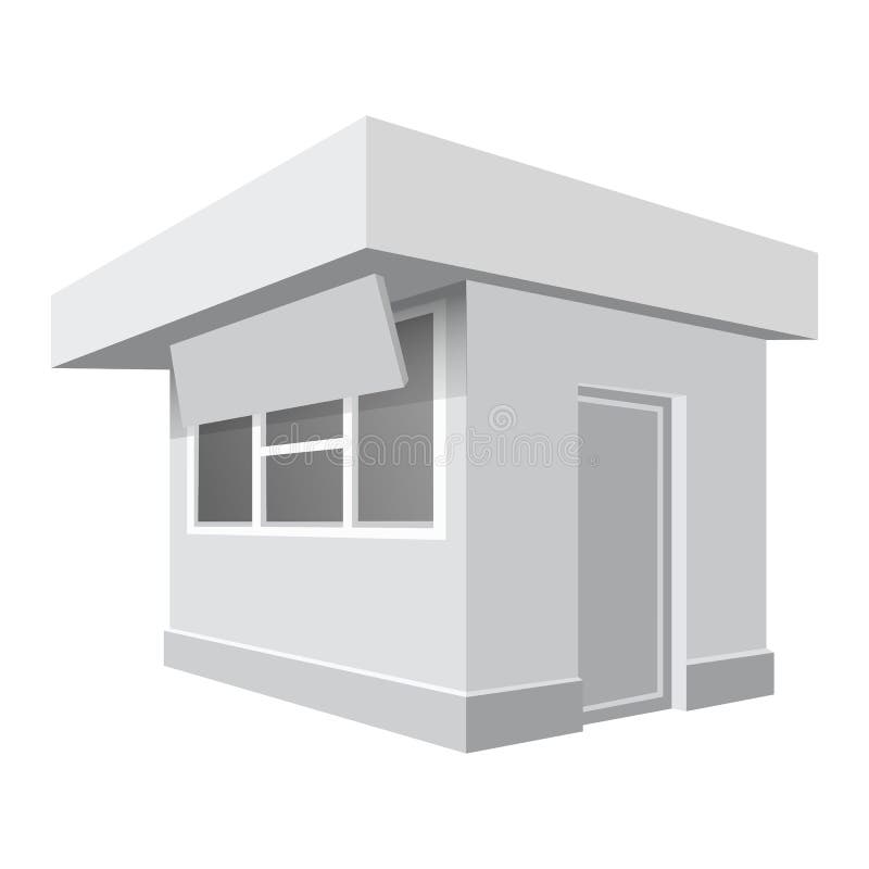 Modelo pequeno da loja, estilo realístico ilustração do vetor Modelo pequeno da loja, estilo realístico ilustração do vetor