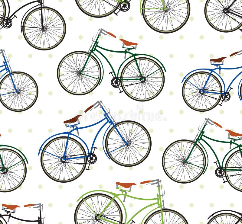 Modelo retro de la bici stock de ilustración Modelo retro de la bici stock de ilustración