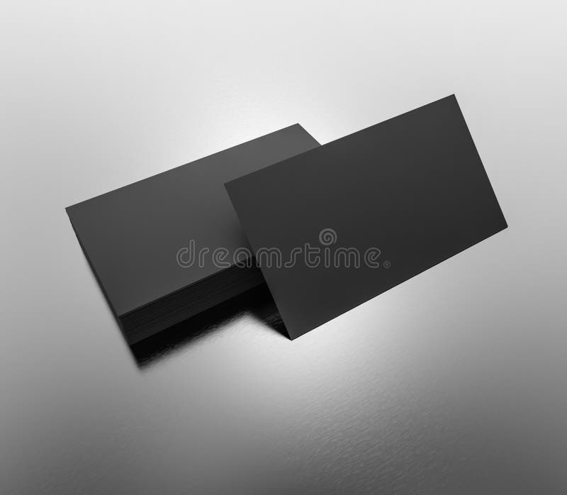 Modelo vazio dos cartões pretos - molde rendição 3d ilustração do vetor Modelo vazio dos cartões pretos - molde rendição 3d ilustração do vetor