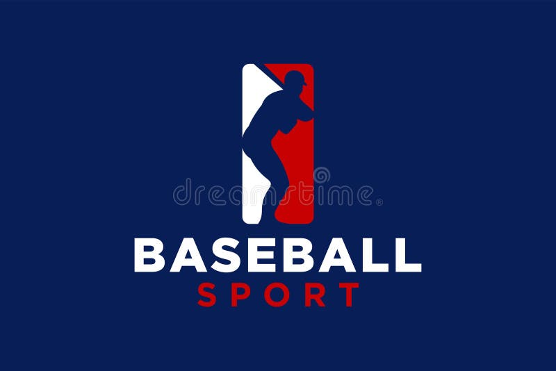 Modelo vetorial do ícone do logotipo da letra i baseball ilustração royalty free