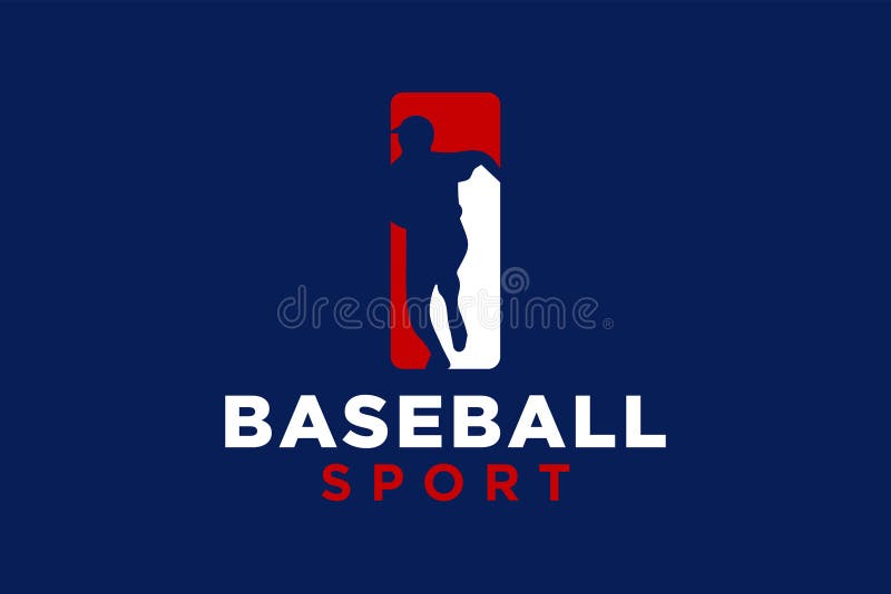Modelo vetorial do ícone do logotipo da letra i baseball ilustração do vetor