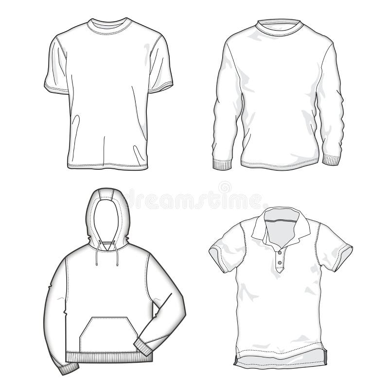 Modelos de la camisa ilustración del vector Modelos de la camisa ilustración del vector