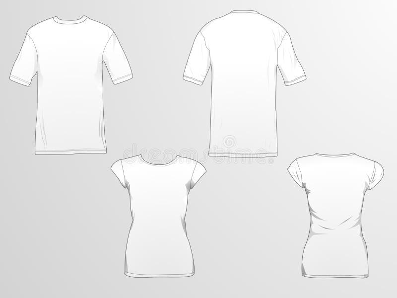 Modelos de la camiseta ilustración del vector Modelos de la camiseta ilustración del vector