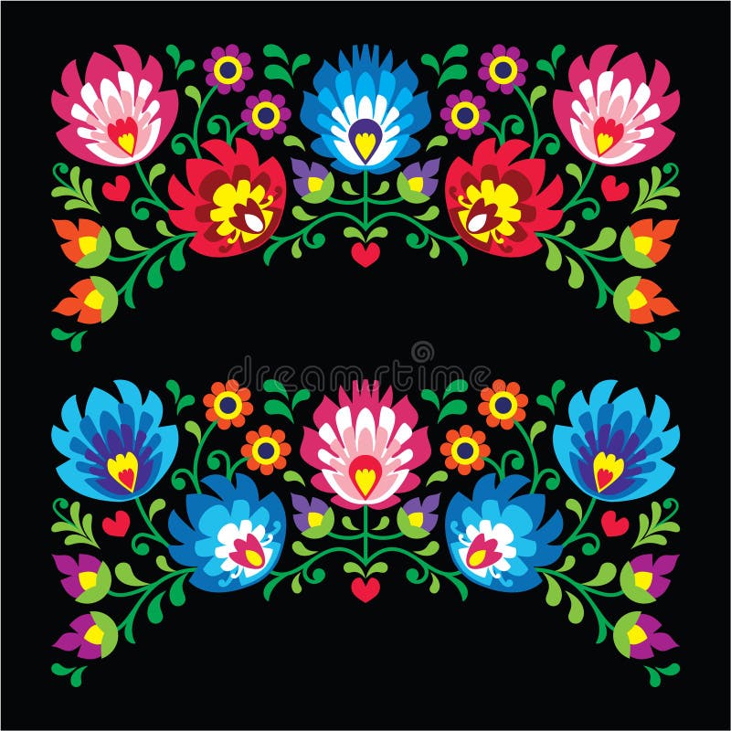 Modelos Populares Florales Polacos Del Bordado Para La Tarjeta En El Negro - Wzory Lowickie Stock de ilustración - Ilustración de colorido, negro: 40225278 Modelos Populares Florales Polacos Del Bordado Para La Tarjeta En El Negro - Wzory Lowickie Stock de ilustración - Ilustración de colorido, negro: 40225278