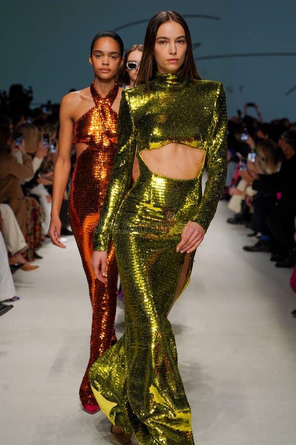 Models Walk the Runway Finale at the Genny Fashion Show Editorial Image ...